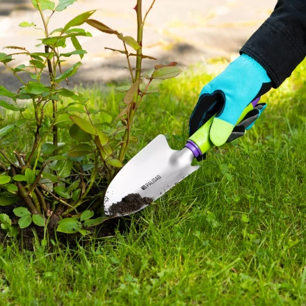 Совок посадочный широкий, обрез. рукоятка, может использ. с удлин. ручкой 63016, 63017 Palisad 630018 купить в Нижневартовске