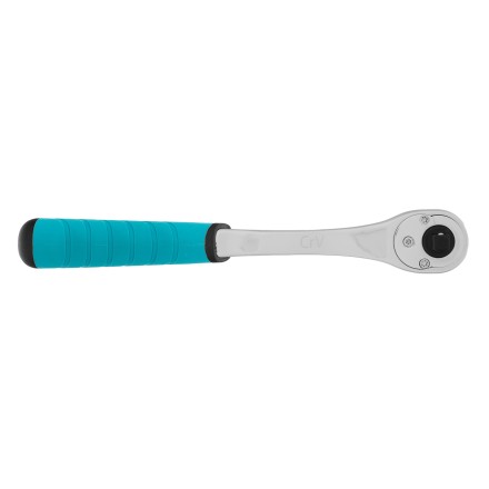 Ключ-трещотка 1/4&quot; Gross 14053, CrV, 90 зубьев, усиленный, хром купить в Нижневартовске