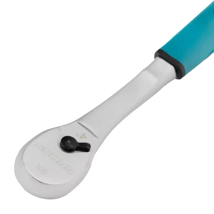 Ключ-трещотка 1/4" Gross 14053, CrV, 90 зубьев, усиленный, хром купить в Нижневартовске