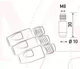 Наконечник к гор. п/а M8, d.1,0 мм L30 (тело 10) Cu-Cr-Zr Aurora купить в Нижневартовске