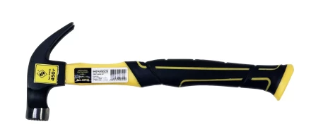 Молоток гвоздодер 450 грамм с фиберглассовой рукояткой и магнитом Энкор 23022 купить в Нижневартовске