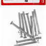 Винт DIN 965, M4 x 40 мм, 10 шт, кл. пр. 4.8, оцинкованный, ЗУБР 303116-04-040 купить в Нижневартовске
