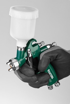 Краскопульт пневматический KRAFTOOL AirKraft Mini, HVLP, c верхним бачком, 1,0мм 06565-1.0 купить в Нижневартовске