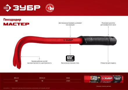Гвоздодеры с ручкой серия МАСТЕР купить в Нижневартовске