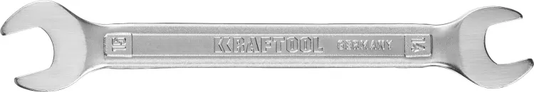 Ключи гаечные рожковые KRAFTOOL, Cr-V, DIN 3110 27033-14-15 купить в Нижневартовске