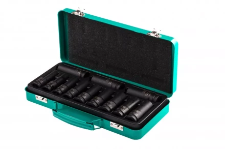 Набор ударных глубоких шестигранных торцевых головок 1/2" 10-24 мм в кейсе 12 шт Stels 13998 купить в Нижневартовске