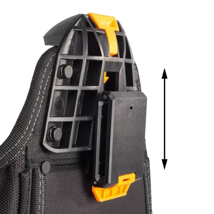 Быстросъемная поясная сумка модульного типа на клипсе с держателями для молотка и рулетки КВТ СМ-02 (83136) купить в Нижневартовске