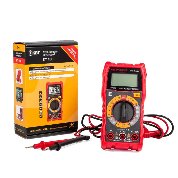 Мультиметр цифровой КВТ KT 108 с True RMS (86324) купить в Нижневартовске