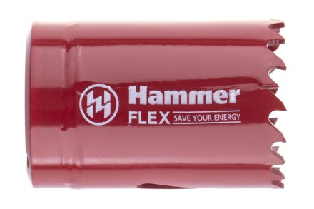 Коронка биметаллическая HAMMER Ф35х38мм 5/8&quot; BiMETALL (224-007) купить в Нижневартовске
