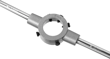 Плашкодержатель ЗУБР "ЭКСПЕРТ" с центривочными и прижимными винтами, 45х18мм для М16 -М18-М20-G1/2, L - 450мм 28143-45 купить в Нижневартовске