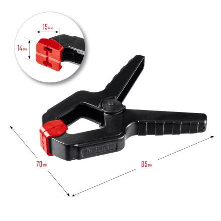 ЗУБР МЗ-50, 50 х 50 мм, пружинный зажим (32247-5) купить в Нижневартовске