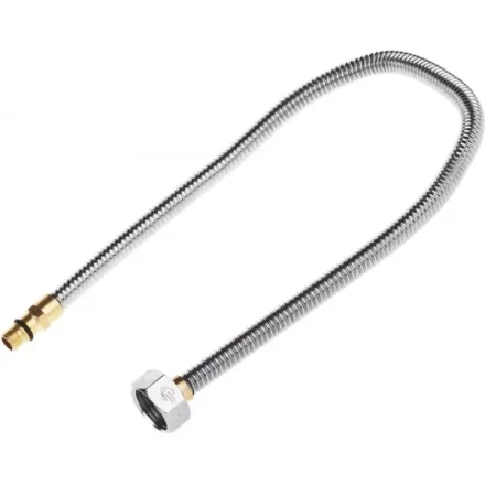 Подводка ЗУБР "ЭКСПЕРТ" сильфонная из нержавеющей стали, для смесителя, укороченная, г/ш (гайка-штуцер), 1/2", 0,5м 51012-050 купить в Нижневартовске