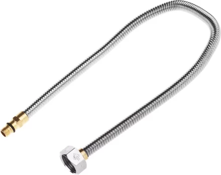 Подводка ЗУБР "ЭКСПЕРТ" сильфонная из нержавеющей стали, для смесителя, укороченная, г/ш (гайка-штуцер), 1/2", 0,5м 51012-050 купить в Нижневартовске
