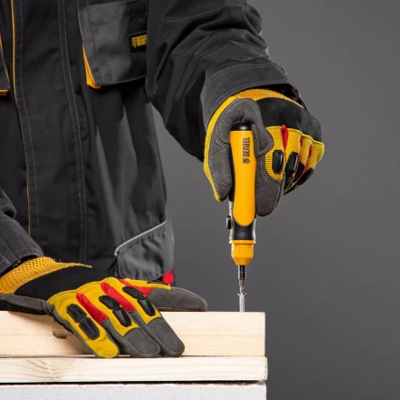 Отвертка реверсивная Denzel 7711609, механизм SmartPush mini 11 шт, CrMo купить в Нижневартовске