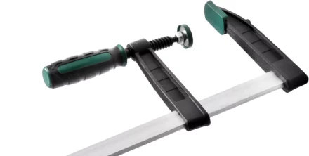 Струбцина, KRAFTOOL 32011-120-1000, тип "F", DIN 5117, двухкомпонентная ручка, 120х1000мм 32011-120-1000 купить в Нижневартовске