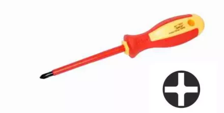 Отвертка диэл.крестовая PH№1х100мм,1000В,1/10/120 19696 купить в Нижневартовске
