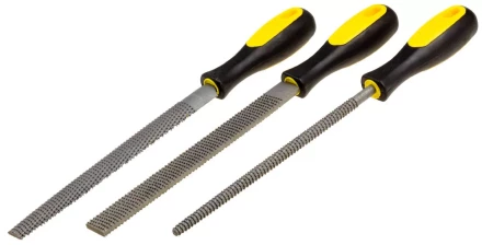 Набор STAYER &quot;PROFI&quot;: Рашпили, пластмассовая двухкомпонентная рукоятка, 200мм, 3шт 1690-20-H3_z01 купить в Нижневартовске