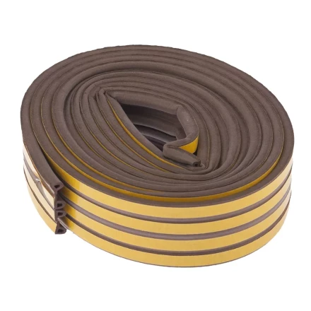 Уплотнитель 6 м профиль "P" коричневый СИБРТЕХ 93942 купить в Нижневартовске