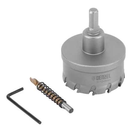 Коронка по металлу твердосплавная, 64 мм Denzel 724018 купить в Нижневартовске