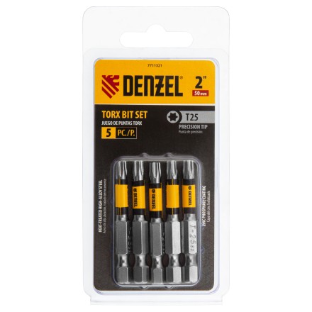 Бита T25x50, 5 шт. Denzel 7711321 купить в Нижневартовске