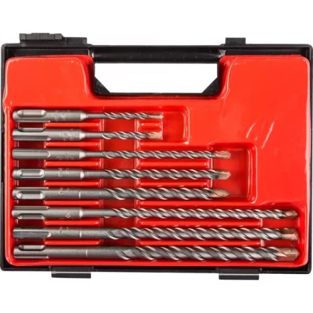 Набор ЗУБР: Буры по бетону, "SDS-Plus", 5х110, 6х110, 6х160, 8х160, 8х210, 10х160, 10х210, 12х210мм, 8шт 29314-H8 купить в Нижневартовске