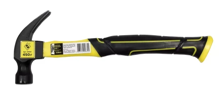 Молоток гвоздодер 450 грамм с фиберглассовой рукояткой Энкор 23021 купить в Нижневартовске