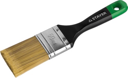 STAYER “KANEKARON-EURO”. Кисть плоская, искусственная щетина, деревянная ручка, 50мм 0106-050 купить в Нижневартовске