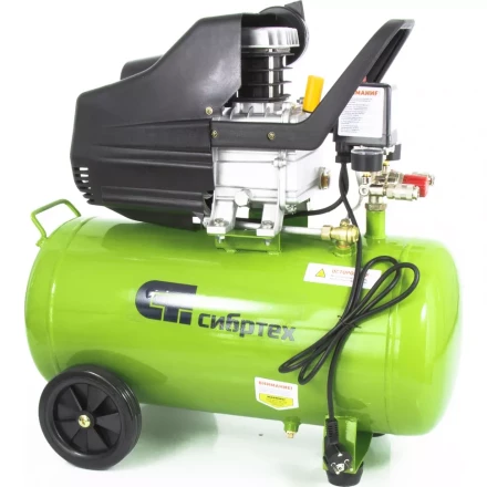 Компрессор масляный поршневой прямой привод Сибртех КК-1500/50 58039 купить в Нижневартовске