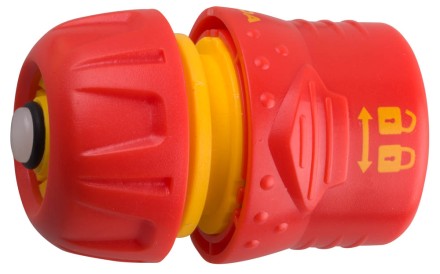 Соединитель GRINDA пластмассовый c автостопом и запирающим механизмом, 1/2&quot; 8-426331 купить в Нижневартовске