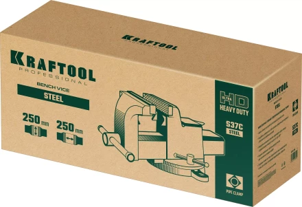 Тиски KRAFTOOL STEEL стальные 32701-250 купить в Нижневартовске