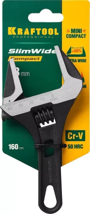 Ключ разводной компактный c тонкими губками KRAFTOOL SlimWide Compact 27266-25 купить в Нижневартовске