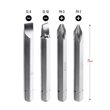 Биты для ударно-поворотных отверток KRAFTOOL 25552 купить в Нижневартовске