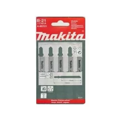 Пилки ( 5 шт.) В-21 HCS, 100х2,1 мм, рез-10 мм, точн.пропил. Makita A-85721 купить в Нижневартовске