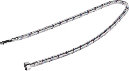 Подводка гибкая STAYER для воды, к смесителям, оплетка из нержавеющей стали, удлиненная, г/ш 1/2"-0,8м 51017-080 купить в Нижневартовске