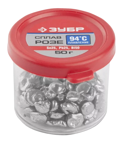 Сплавы РОЗЕ (Sn25Pb25Bi50) серия Без серии