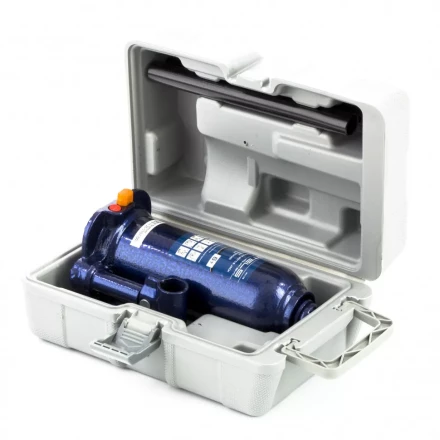 Домкрат гидравлический бутылочный 6 т h подъема 207-404 мм в пластиковом кейсе Stels 51176 купить в Нижневартовске