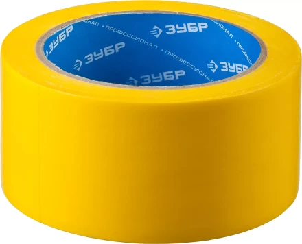 ЗУБР 50 мм, 25 м, желтая, разметочная клейкая лента, Профессионал (12243-50-25) купить в Нижневартовске