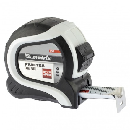 Рулетка Extra Wide 5 м x 27 мм двухкомпонентный корпус Pro Matrix 32585 купить в Нижневартовске