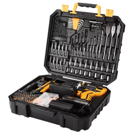 Дрель аккумуляторная DEKO DKCD20FU-Li, 063-4143 + набор 193 аксессуара купить в Нижневартовске