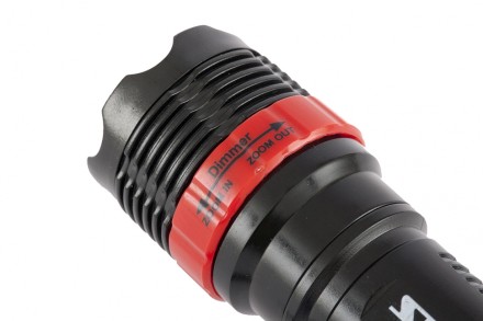 Фонарь бытовой пластик 1W LED ремешок зум 3 режима 100% - 50% - стробоскоп 3хААА Stern 90570 купить в Нижневартовске