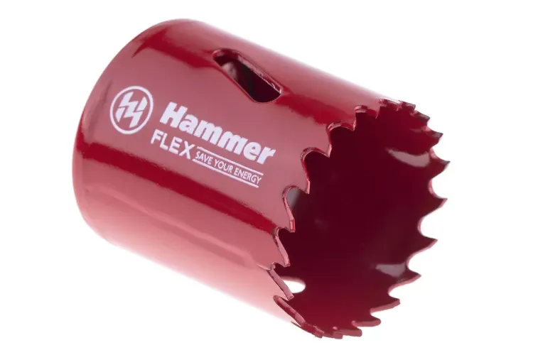 Коронка биметаллическая HAMMER Ф38х38мм 5/8" BiMETALL (224-008) купить в Нижневартовске