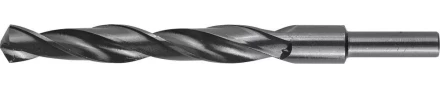 Сверло ЗУБР "ТЕХНИК" по металлу парооксидированное, быстрорежущая сталь, с проточенным хвостовиком, 14х160мм, 1шт 4-29605-160-14 купить в Нижневартовске