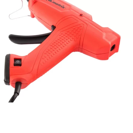 Клеевой пистолет, 11 мм, 40 (100) Вт, 18 г/мин, выключатель и индикатор напряжения Matrix 93007 купить в Нижневартовске