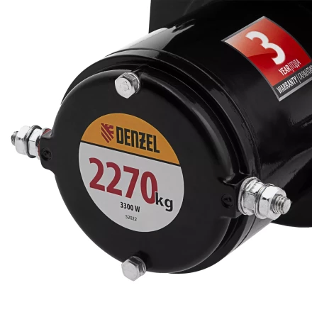 Лебедка автомобильная электрическая Denzel 52022 LB-2200, 2.2 т, 3.3 кВт, 12 В купить в Нижневартовске