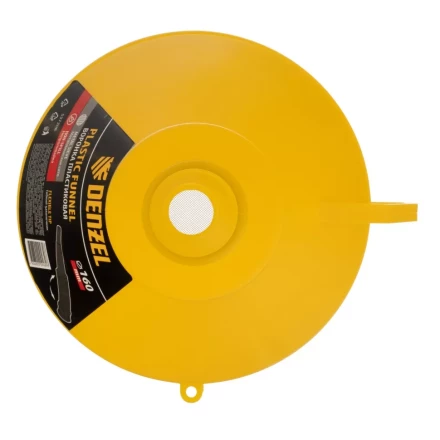 Воронка пластиковая 160 мм с металлическим ситом, непроливайкой и гибким наконечником Denzel 537208 купить в Нижневартовске