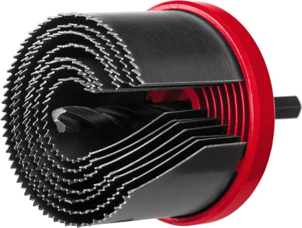 Пила сегментная наборная ЗУБР "МАСТЕР" по дереву, 7 полотен: 26-32-38-45-50-56-63х42 мм 29593-H7-42 купить в Нижневартовске