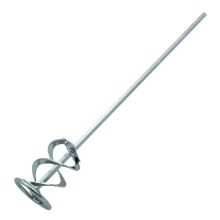 Миксер для красок и штукатурных смесей Denzel, 60 х 400 мм, оцинкованный, шестигранный хвостовик 8 мм, 848437 купить в Нижневартовске