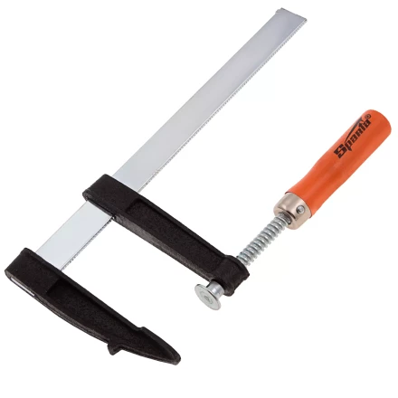 Струбцина F-образная Sparta, 200 х 80 х 260 мм, 204275 купить в Нижневартовске