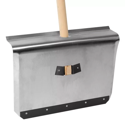 Лопата для уборки снега тротуарная Сибртех 61658, алюминиевая,500х400х1420мм, деревянный черенок, Россия купить в Нижневартовске