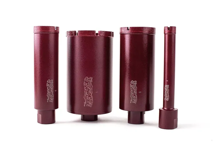 Сегментная алмазная коронка MESSER REDLINE по граниту диаметр 35 мм длина 100 мм купить в Нижневартовске